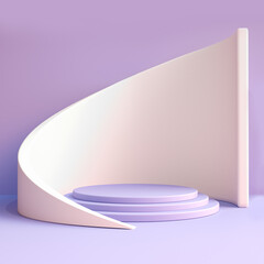 PÓDIO 3D PARA COLOCAR PRODUTO COM FUNDO ABSTRATO