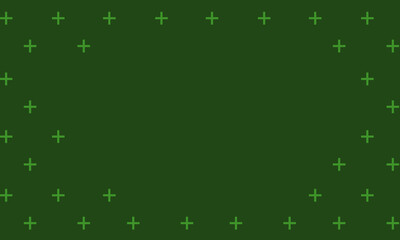 dark green background with plus set