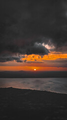 sunset over the sea