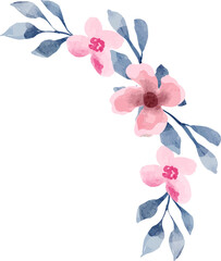 Watercolor Floral Ornament