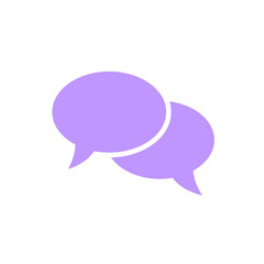 Speech bubbles Icon, flat design style. Vector chat icon for design, websites, app, UI. Speech bubbles icon illustration on white background