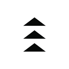 Up Arrow Icon. Arrow sign for web site design, logo, app, UI. Up arrow icon illustration on white background