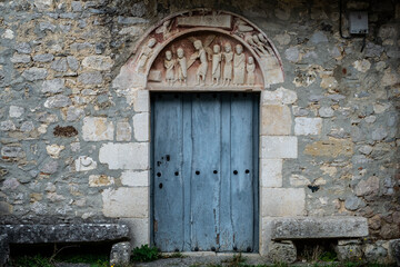 Romanesque church of San Pedro. El Vigo, Spain.