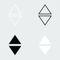 Set of Up and Down Arrow Icon. Arrow sign for web site design, logo, app, UI. Up and down arrow icon illustration on gray background