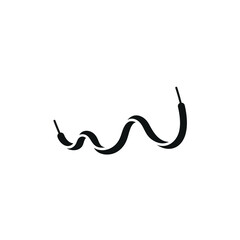 Monogram of Shoelaces by forming a Wave of Logo Design Inspiration