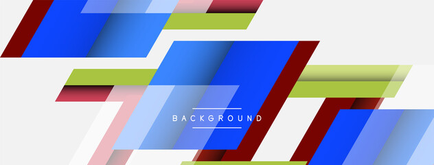 Background. Geometric diagonal square shapes and lines abstract composition. Vector illustration for wallpaper banner background or landing page