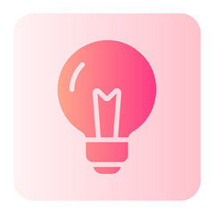 light bulb gradient icon