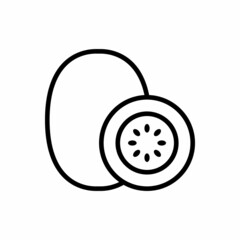 kiwi fruit icon vector