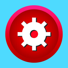 circle button vector design gear
