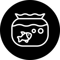 aquarium glyph icon