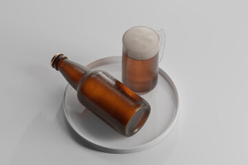 Cold Beer Bottle
