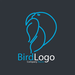 Fototapeta na wymiar Bird logo. Suitable for company logos bird farm, bird feed company, bird community or other product logos