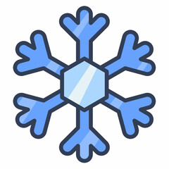 snow frost winter single isolated icon with filled line style