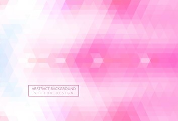 Abstract triangle pattern pink background