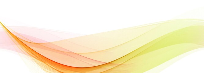 Modern flowing colorful wave banner on white background