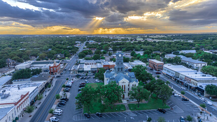 Sunset in Granbury Texas