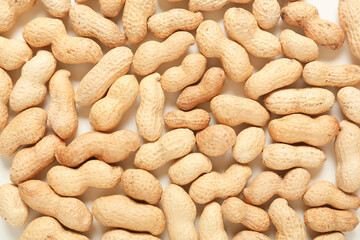 Heap of peanuts as background