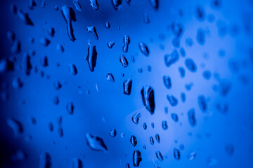 water on mirror, rainy day, abstract background