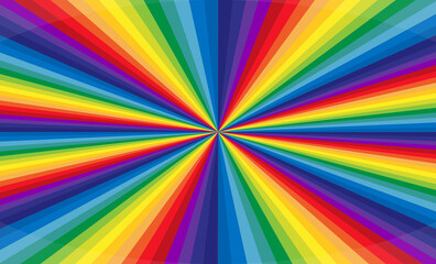 Fototapeta premium Arc-en-ciel rayonnant 