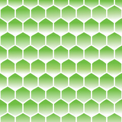 green hexagon pattern, vector background 