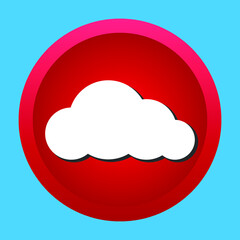circle button vector design cloud