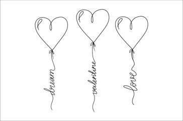 heart shaped balloons