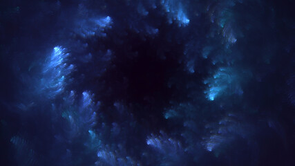 3D rendering abstract colorful fractal light background