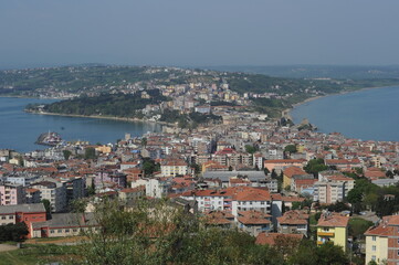 Fototapeta na wymiar View of the city of Sinop, Turkey. 
