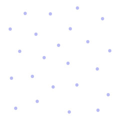 Vector flat simplified concept with light purple circle elements. Illustration with isolated hand-drawn snowflakes like Christmas decoration on white background