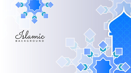 Islamic Background design for Ramadan Kareem. Ornamental arabic yellow pattern Islamic design background