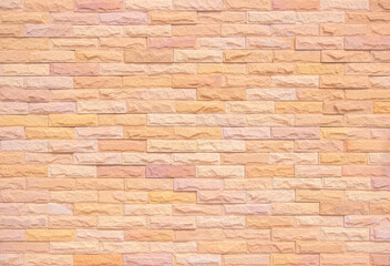 Fototapeta premium Orange and white brick wall texture background. Background old vintage brick wall backdrop