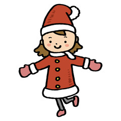 クリスマス　子供　イラスト