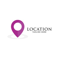 Location logo with line art. pins, maps, locations, houses, houses, icons, buildings Premium Vector.