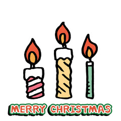 キャンドル　イラスト