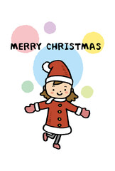 クリスマス　子供　イラスト