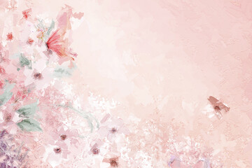 Beautiful watercolor rose flower and bouquet illustration