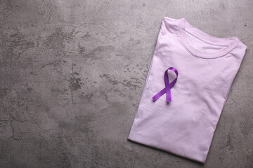 Purple Ribbon For Alzheimer's Disease, Pancreatic Cancer, Epilepsy Awareness, World Cancer Day
