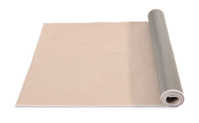 Modern carpet on white background