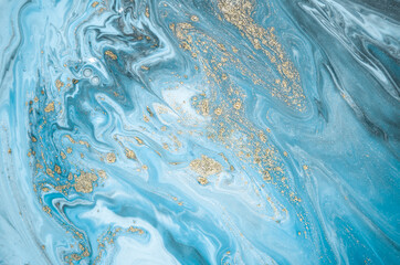 Luxury ART in Eastern style. Marbled paper. Natural Pattern. Abstract artwork. Style incorporates the swirls of marble or the ripples of agate. Beautiful painting.