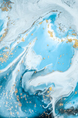 Naklejka premium Luxury ART in Eastern style. Marbled paper. Natural Pattern. Abstract artwork. Style incorporates the swirls of marble or the ripples of agate. Beautiful painting.