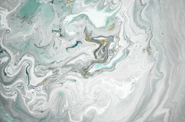 Obraz premium Luxury ART in Eastern style. Marbled paper. Natural Pattern. Abstract artwork. Style incorporates the swirls of marble or the ripples of agate. Beautiful painting.