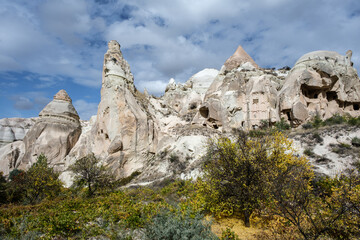 Family trekking  in Red Valley Capadoccia Turkey