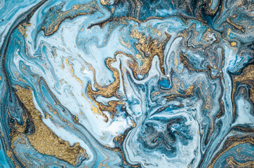 Luxury ART in Eastern style. Marbled paper. Natural Pattern. Abstract artwork. Style incorporates the swirls of marble or the ripples of agate. Beautiful painting.