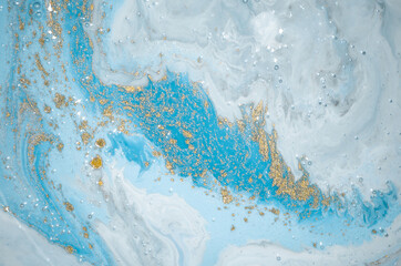 Luxury ART in Eastern style. Marbled paper. Natural Pattern. Abstract artwork. Style incorporates the swirls of marble or the ripples of agate. Beautiful painting.