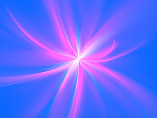 Obraz premium Blue Decorative abstract background for modern design. colored fractals and geometric shapes