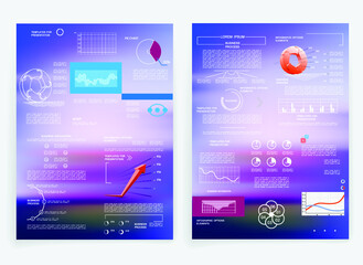 Elements for business data visualization, Modern infographic design, vector set templates