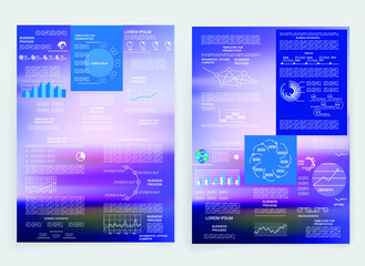 Elements for business data visualization, Modern infographic design, vector set templates