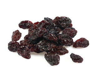 raisins on white background