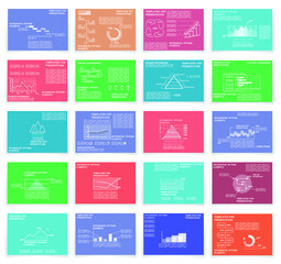 Elements for business data visualization, Modern infographic design, vector set templates