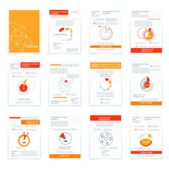 Elements for business data visualization, Modern infographic design, vector set templates
